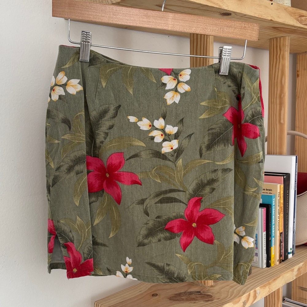 Tropical Print Skort with Built-In Shorts | Size 8 Caribbean Joe